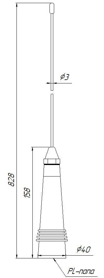 Антенна автомобильная MR1-VHF 136-174 МГц — изображение 3