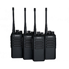 Комплект профессиональных раций с шифрованием Racio R900 UHF (4 шт.)