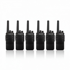 Комплект из 6 раций Racio R210 для охраны и ЧОП