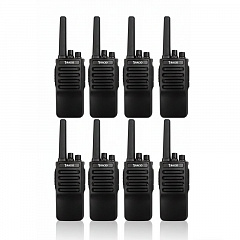Комплект из 8 раций Racio R210 для охраны и ЧОП