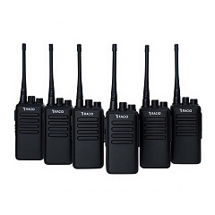 Комплект профессиональных раций с шифрованием Racio R900 UHF (6 шт.)