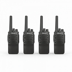 Комплект из 4 раций Racio R210 для охраны и ЧОП