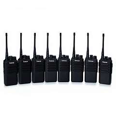 Комплект профессиональных раций с шифрованием Racio R900 UHF (8 шт.)