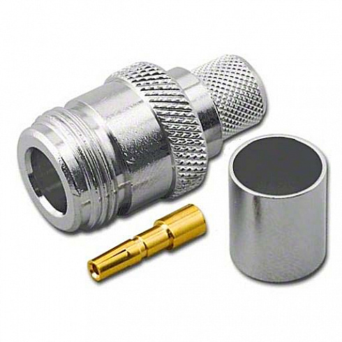 Кабельный разъём Nтипа-папа подпод кабель RG-213 (RG-8) РАЗЪЕМ N-211B