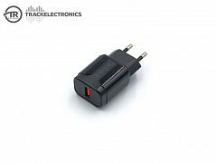 Блок питания 220V выход 1 USB 18W (черный) Fast Charger